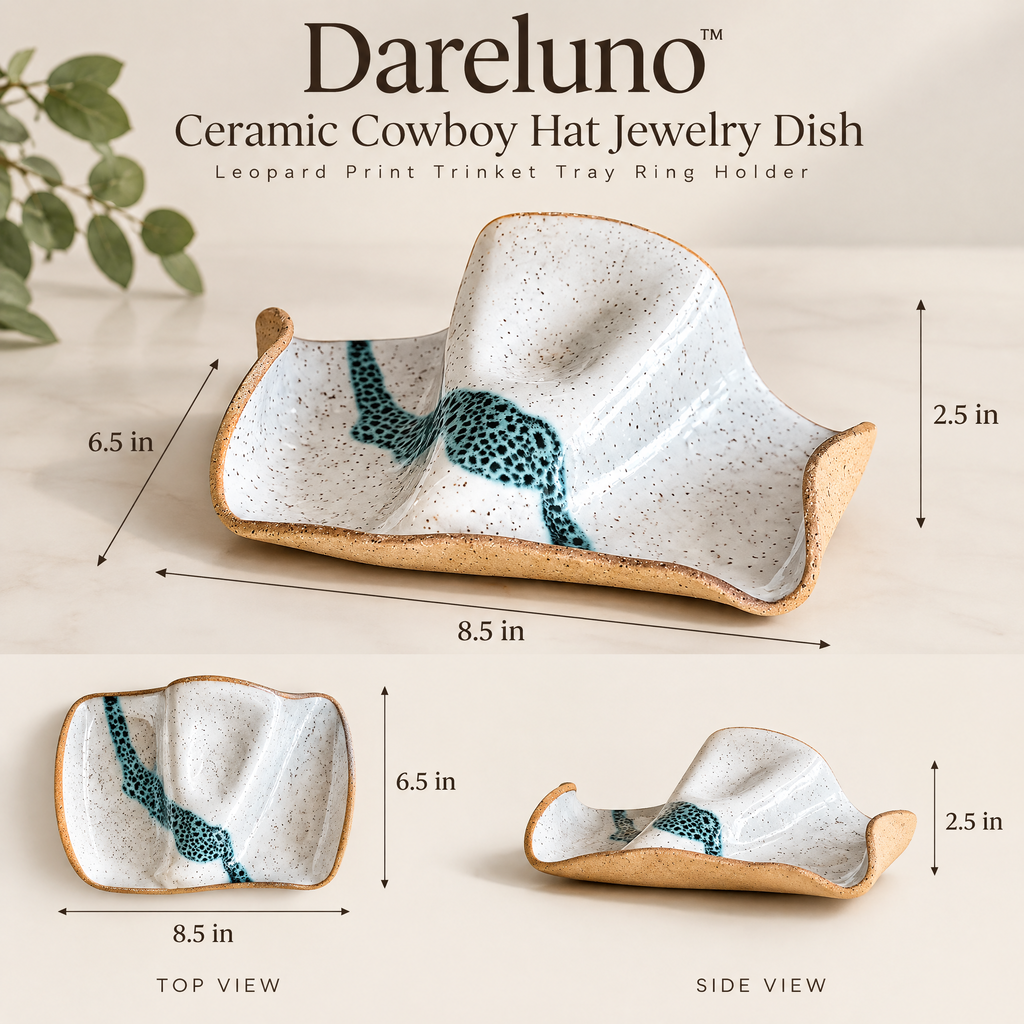 Dareluno™ Sculptural Ceramic Jewelry Dish