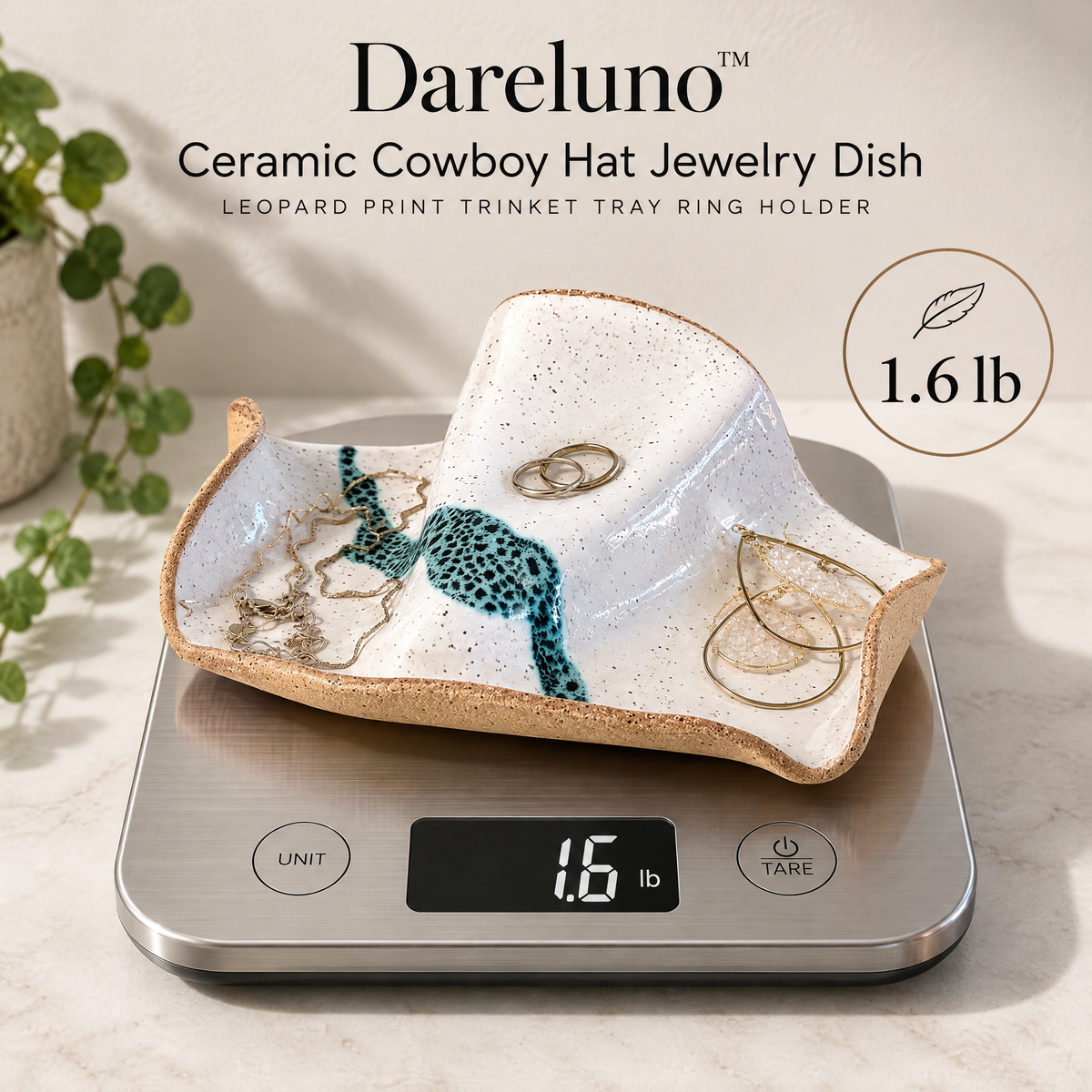 Dareluno™ Sculptural Ceramic Jewelry Dish