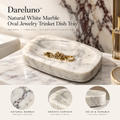 Dareluno™ Sculptural Ceramic Jewelry Tray – Decorative Trinket & Ring Organizer